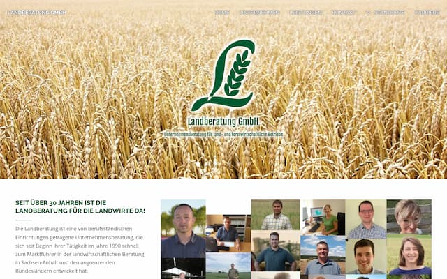 Screenshot Landberatung GmbH
