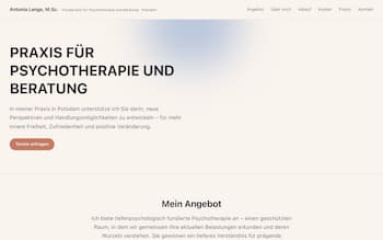 Screenshot Antonia Lange, Psychotherapie